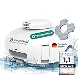 KRONFELD Poolroboter inkl. einzigartigem Feinstaubfilter - 120 min. leistungsstarke Reinigung - Poolsauger für jeden Pool - Poolroboter mit Akku