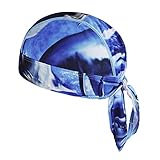 Afinder Unisex Bandana Cap Sport Kopftuch Kopfband Biker Hat Piratentuch UV Schutz Schnelltrocknend Stirnband Sport Fahrrad Radsport Motorrad Mustern Mütze