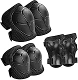 Knieschoner Kinder, Schoner Inliner Kinder [6er Set], Schützer für Inliner und Protektoren für Kinder, geeignet für Rollschuhlaufen, Laufräder, Fahrräder und Skateboards