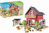 PLAYMOBIL Country 71248 Bauernhaus mit Wohn- und Schlafbereichen, inkl. Stall und Zubehör, ab 4 Jahren