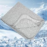 Kühldecke Sommerdecke, 2 in1 doppelseitige Selbstkühlende Decke,Q-Max0,5 Dünne kühlende bettwäsche, kühldecke Bett, zum Schlafen Kältedecke für Menschen Bett, Cooling Blanket 150 x 200 cm