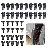 30 Stück Karosserieschrauben, M5x16 Mm Blechschrauben, Schwarz N90974701, Schrauben Selbstschneidend Metall für Auto Kotflügel Radabdeckung Stoßstange