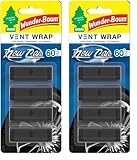 WUNDER-BAUM Vent Wrap | Lufterfrischer fürs Lüftungsgitter | Bietet langanhaltenden Duft | Unauffälliges Design | New Car, 4 Stück (Packung mit 2)