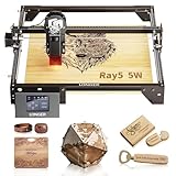 Longer RAY5 Laser Graviermaschine, 5000mW Laser-Ausgangsleistung, 3,5“ Farb-Touchscreen, Offline-Steuerung über App, Gravurwerkzeug für Metall/Glas/Holz, Graviergeschwindigkeit von 10.000 mm/min