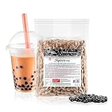 INSPIRE FOOD Echte Tapioka-Perlen für Bubble Tea – 1 kg | Tapioka Boba-Kugeln für Boba-Milchtee | Perfekt für Boba-Milchtee, Eiskaffee, Eistee, Slush, gemischte Fruchtgetränke