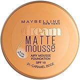 Maybelline New York Make Up, Dream Matte Mousse Make-Up, Mattierend, Nr. 30 Sand