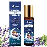 Lavendel Roll on, Relax Roll-On für eine harmonische,10 ml Lavendelöl Ätherisches Öl, Lavendelöl Bio für Unterwegs zur Aromatherapie und zum Stressabbau Guten Schlaf, Entspannend und Beruhigend