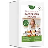 Gewußt wie Bio Saftfasten Kurpaket | 5-Tage Saftkur Mit Kaltgepressten Bio Säften Zur Entschlackung & Energie | Kur-Komplettset Mit Planung & Anleitung