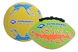 Schildkröt® Mini-Ball-Duo Pack, Set bestehend aus 1 Volley und 1 American Football, Ø 9 cm, griffig und salzwasserfest, ideal für Strand und Wasser, 970282