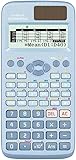 Dakexiong FX-991EX wissenschaftlicher Multifunktionsrechner, wissenschaftlicher Taschenrechner mit 522 Funktionen, Display 10 + 2 Bildschirme, ideal für Schüler und Lehrer, Büro, Blau