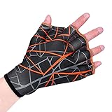 YJZQ Schwimmhandschuhe Wasserhandschuhe Wassertraining Schwimmhandschuhe Fitness Nylon wasserdichte Trainingshandschuhe Aquatic Handschuhe für den Oberkörperwiderstand Neoprenhandschuhe Männer Frauen