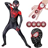 NOOLUSI 2024 Neueste Cosplay Kostüme Kinder,Kinder Bodysuit 120,Carnival Halloween Kostüme Junge,Kinder Cosplay Kostüme mit Glove Launcher,3D Anime Anzug für Kinder Cosplay Costume