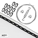 Pfeilfangnetz Set sehr leicht I hohe Pfeilfangeigenschaft durch leichtes ablenken des Pfeils I 2 Meter breit - 2,7 Meter hoch I Bogenschießen Pfeilfang I Fangnetz inklusive Zubehör I Beier Germany