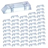 LEZED Möbel Gummifüße Gummipuffer Gummifüße Schraubbar Möbelfuß Tischfüße Gummi Anschlagdämpfer Gummifuß Schutzpuffer Gummifuesse Pads für Möbelstuhl Stuhl Tabelle 48 Stück Transparent Ohne Schrauben