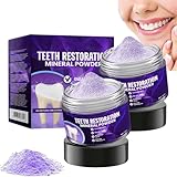 2 Stück LUHAKA Zahnreparatur Mineralpuder, Oyikey Zahnrestauration Pulver, Zahnpulver gegen Verfärbungen, Zahnpulver Weisse Zähne, Effektiv bei der Stärkung von Zähnen und Zahnfleisch, für Alle Zähne