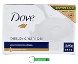 4x Dove Beauty Cream Bar Seife Sapone Solido Original- Feste Seife - Ideal für Hände und Gesicht - Jede Packung enthält 2 x 90g Seifen+ Beni Culinari Kostenloser Schlüsselanhänger