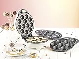 Rosenstein & Söhne Cake Pop Maker: 3in1-Donut-, Cupcake- und Cakepop-Maker mit Antihaftbeschichtung (Donut Muffin & Cake Pop Maker, Snack Maker, Geschenkideen)