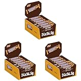 Snickers Creamy Peanut Butter | Milchschokolade gefüllt mit Erdnussbutter, Karamell und Erdnüssen | 24 Doppelriegel (24 x 36,5g), 876 g (Packung mit 3)