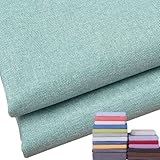 Rutschfester 5 cm dicker Leinen-Kissenbezug für Outdoor-Stühle, waschbarer Reißverschluss, Ersatzbezug, hellgrün, Gartenbankkissen, 110 x 40 cm, Sitzkissenbezug