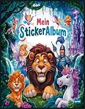 Mein Stickeralbum: leer zum sammeln / eeres Stickerbuch zum Einkleben | 110 Seiten | ca. DIN A4 | Tolles Geschenk für Mädchen und Kinder | Musik | Kein Silikonpapier