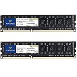 Timetec 8GB KIT(2x4GB) DDR3/DDR3L 1333 MHz PC3-10600 Non-ECC Ungepuffert 1,5V / 1,35V CL9 2Rx8 Low Density Dual Rank 240 Pin UDIMM Desktop-PC Computerspeicher RAM-Modul-Upgrade