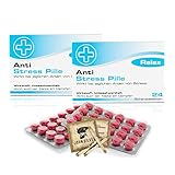 Lustige Pillen ANTI STRESS Pille im 2er Set, als Geburtstagsgeschenk. Spaß, Anti Stress, gute Laune, Junggesellenabschied Mann und Frau. mit John Silver® Orakelsprüchen
