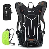 SPGOOD Fahrradrucksack 20L/25L/30L (9 Farben)-Wasserdichter Ultraleicht-für Damen & Herren Multifunktionaler-mit Regenschutzkappe/Helmabdeckung Rucksäcke MTB Rucksack Mountainbike Rucksack (Grau, 20L)