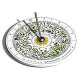 HORA Floris aus Porzellan - Sonnenuhr mit Blumenuhr nach Carl von Linné