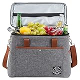 Pynhoklm®30L Kühltasche Faltbar Picknicktasche Kühltaschen Gross Isoliert Einkaufstasche Lunchtasche Thermotasche Isoliertasche bierkasten Groß Kühlbox-für Reisen/Picknick/Einkaufen/Auto