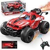 VATOS Ferngesteuertes Auto, 1:16 Skala RC Monster Truck mit Spray Nebel LED Lichter, Spielzeugfahrzeug für Jungen Mädchen,Elektrische Spielzeugautos Alter 3 4 5 6 Jahre alte Kinder