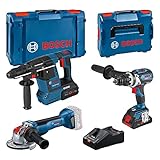 Bosch Professional Combo Kit GSR 18V-110C + GWX 18V-10 P + GBH 18V-26 F (inkl. 1x 4,0 Ah ProCORE18V-Akku, 1x Akku ProCORE18V 8.0Ah, Ladegerät GAL 18V-160 C, in XL-BOXX)