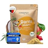 Bio Darmpulver für Hunde - CURAPET - mit Probiotika & Präbiotika: unterstützt die Verdauung, Darmflora & Darmsanierung bei Hunden. – max. 80 Portionen