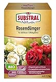 Substral Naturen Bio Rosen, Organisch-mineralischer Volldünger für alle Rosengewächse, wirkt bis zu 12 Wochen, 1,7 kg, green