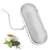 Tea Strainer, GewüRzkugel, GewüRzsieb Zum Mitkochen, Länge110x45x45mm, Rostfreier Edelstahl, Silber-Teemaschine Ist Praktisch und füR Die Gastronomie Oder Den Heimgebrauch Geeignet