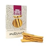 PALOSANTO - Palo Santo Räucherholz Popular Ayabaca aus Peru - 8 Holzstäbe 10cm - Natürliche Räucherstäbchen für Stressabbau und Meditation - Palo Santo Holz Wild Geerntet & Nachhaltig Gewonnen