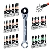Toobeet Impact Multi Schraubendreher Bits Set, 51tlg. Magnetischen S2-Stahl 50mm (Torx/Phillips/Pozidriv) Schlagfeste Schrauber Bitsatz für Schlagwerkzeuge und Mini-Ratschenschlüssel
