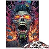 Puzzle für Erwachsene 1000 Teile Wütender Zombie Heimdekoration Puzzle 26 x 38 cm ganze Familie