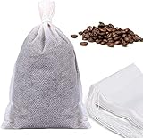 100 Pcs Einweg Tee Filter Taschen leere Baumwolle Drawstring Dichtung Filter Teebeutel für lose Blatt Petrol100pcs (4 'x 6'/10 x 15cm)