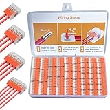 GYHWOFUL 80 Stück Kabelverbinder Set mit Hebel, Lüsterklemmen Steckbar 2/3/4/5-Polig, Kabelklemmen Elektro bis 4 mm² für feste & flexible Leiter, Verbindungsklemme für Hausinstallation