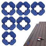 Composite Terrassenfugen-Abstandshalter | 6-teiliges Set Mit Mehrfachgrößen Für Präzise Bretterabstände - Präzise Brettausrichtung mit Spaltkontroll-Einsatz für Terrasse Keller Balkon Garten Garage Ho