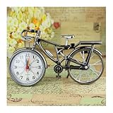 MENGLI-2024 Wecker Cooler Luxus Kreative Retro Neuheit Fahrrad Modell Wecker Schreibtisch Home Schlafzimmer Dekoration Standuhr Wecker für Schlafzimmer