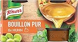 Knorr Bouillon Pur Huhn leckere Hühnerbouillon mit vollem Geschmack 6x 28 g