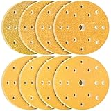 KONGMING 80 Stück Schleifpapier 150mm Klett Körnung 40 60 80 120 180 220 320 400 15 Loch für Exzenterschleifer