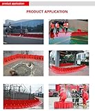 PIDAN TECH Modularer Wasserhindernis mit einfachem Bedienhandling – Langlebige Boxwall-Wassersperre für Eingänge, Gartentore, Wohnstraßen und Gemeinschaftsbereiche Outward Curved 12