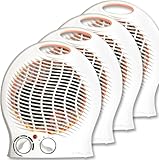BROLLUX 4x Elektroheizung 2000W mobiles Heizgerät VO-W Thermoventilator Heizlüfter Spiralheizkörper Heizspirale Elektroheizkörper