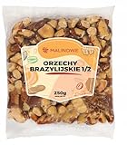 Malinowe PARANUSS 1/2 HALBIERT 250g Natürlichen Ohne Schale