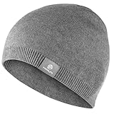 YANIKY Strickmütze Damen Thermo Winter Mütze Herren Beanie Mütze Weich Sportmütze Atmungsaktiv Wintermütze für Herren und Damen (Grau)