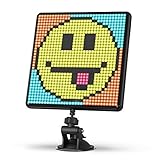 Divoom Pixoo-Max Mehrzweck Digitaler Bilderrahmen, 32 x 32 Programmierbares Pixel Art LED Display für Zimmer Gaming Deko, Fensterschild, Bluetooth, (Schwarz)