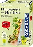 KOSMOS 636135 Microgreen-Garten, Bio-Keimlinge vertikal anpflanzen und genießen, Gemüse-Keimlinge züchten auf der Fensterbank, Experimentierkasten für Kinder ab 6 bis 10 Jahre