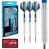 RED DRAGON Razor Edge Original Dartpfeile Tungsten Profi Steel Darts mit Flights und Schäfte (23.0, Gramm)